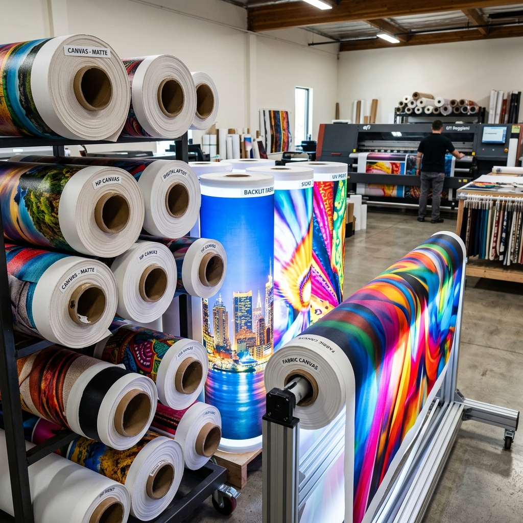Frontlit Cloth & Canvas Roll