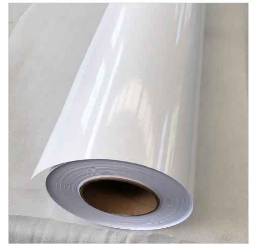 Sunstar White Glossy Printable Self-Adhesive Vinyl Roll